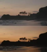 Color grading example with LUT pack